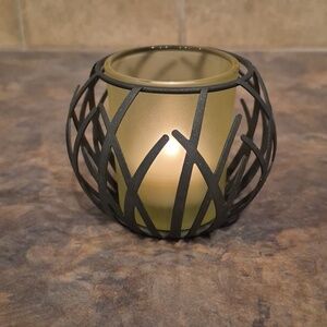 PARTYLITE Retired Lites Luminary Branch Design Tealight or Votive Candle Holder